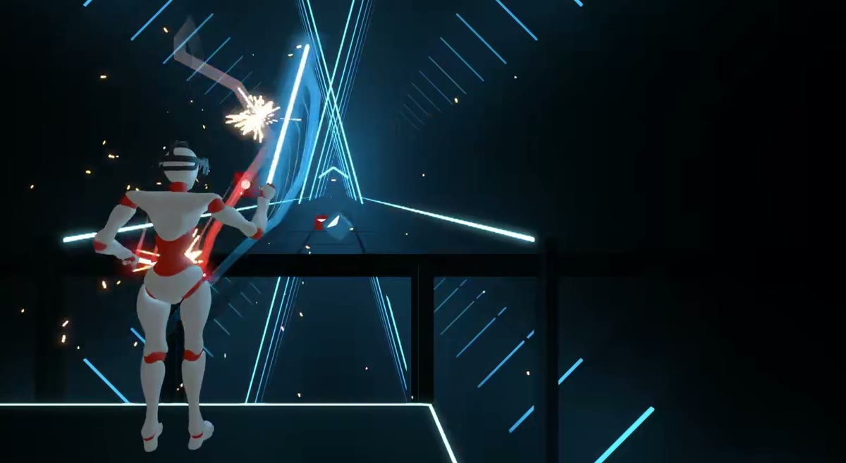 Simulated player model playing a VR game